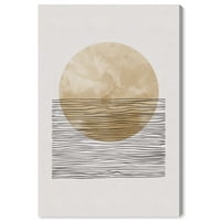 Wynwood Studio Astronomy and Space Wall Art Print 'The Sun and the Shade II' Sunce - smeđa, crno