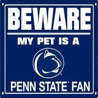 Kućni ljubimci prvog koledža Penn State Nittani Lions Čuvajte se znaka na vratima za pse, veličina
