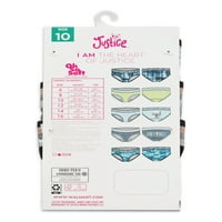 Justice Girls Oh, tako mekani logo bikini 5pk Sz 6-16