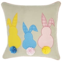 Kuća nourisona za praznične zečice repove višebojne ukrasni jastuk za bacanje 18 18