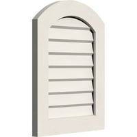 24 W 20 H Polovica vrha gornjeg lijevog tona: nedovršeni, nefunkcionalni, PVC Gable Vent W 1 4 Flat Trim okvir