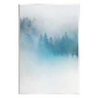 Studell nadrealna plava maglovita šuma Pejzažno slikanje zidna ploča Umjetnička umjetnost Umjetnička ploča Umjetnost