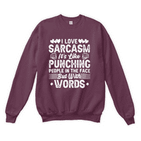 Volite sarkazam, to je poput udaranja ljudi u lice, Urnebesna sarkastična majica sa smiješnom šalom
