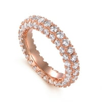 Prsten vječnosti obložen ružičastim zlatom od 18 karata