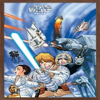 Zidni poster Ratovi zvijezda: Manga ludilo - Hoth, 22.375 34 uokviren