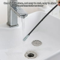 Alat za jaružanje kanalizacijske cijevi s opružnim sudoperom, fleksibilni alat za čišćenje odvoda za kuhinju i kupaonicu, bijeli