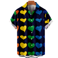Muška Ženska majica s uzorkom srca od 3 inča-ulični modni tisak, Dječji vrtić-150,04