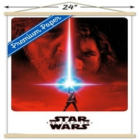 Ratovi zvijezda: Posljednji Jedi - Teaser plakat na zidu u drvenom magnetskom okviru, 22.37534