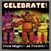 Plakat na zidu pet noći kod Freddieja - Proslavite, 22.375 34