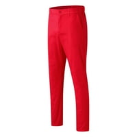 Radne hlače za muškarce, hlače s olovkom, ravne hlače s patentnim zatvaračem s elastičnim strukom, modne casual hlače