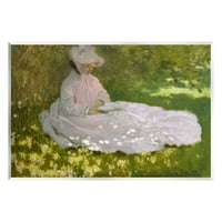 Stupell Industries proljetni klasični Claude Monet slikanje ženskog portretnog slikanja Umjetnost Umjetnička umjetnost, dizajn by