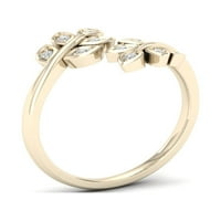 1 10-karatni dijamant od 10-karatnog žutog zlata modni prsten