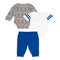 Ganimals Boy Boy Bodysuits i Joggers Outfit Set, 3-komad