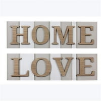 Mladi V. drvene ploče s izrezanim riječima za dom, različiti stilovi-set od 2