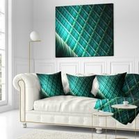 Uzorak Fraktal Grill DesignArt Green Fraktal - Sažetak jastuka za bacanje - 16x16