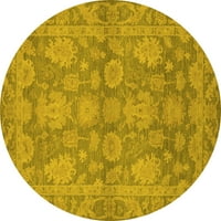 Tvrtka alt strojno pere okrugle istočno žute prostirke za industrijske prostore, okrugle 4 inča