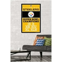 Plakat prvaka Superkupa Pittsburgh Steelersa 22,434