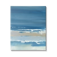Stupell Industries Srupni valovi oceanska obala plaža za slikanje plaže zamotana platno tiskana zidna umjetnost, dizajn Ethana Harper