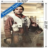 Zidni poster Ratovi zvijezda: Posljednji Jedi-Edgar Poe s gumbima, 14.725 22.375