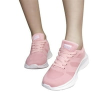 Tenisice s platformom u A-listi, modne ljetne ženske Mrežaste prozračne lagane Ležerne udobne ravne cipele, ružičaste 8