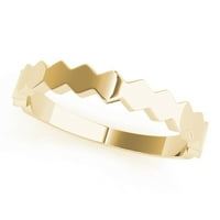 Zaručnički prsten od 10k ružičastog, bijelog i žutog zlata