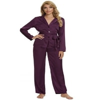 Jedinstveni prijedlozi Ženska pidžama Top s remenom noćna odjeća s hlačama odjeća za slobodno vrijeme pidžama Set