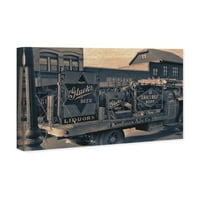 Wynwood Studio Pijeva i alkoholna pića zidna umjetnička platna otisci 'pivo kamion' pivo - smeđa, crno