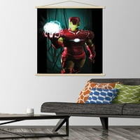 Comics-Iron Man-energetski zidni plakat s drvenim magnetskim okvirom, 22.37534
