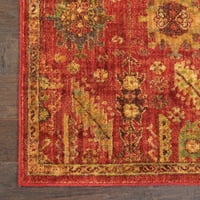 Vintage tradicionalni Perzijski plemenski crveni tepih u Sjedinjenim Državama