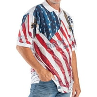 Muška polo majica s američkom zastavom, Domoljubna 4. srpnja
