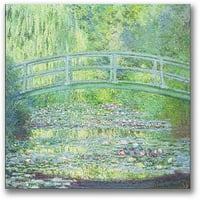 Zaštitni znak likovna umjetnost Waterlily Pond-most II Canvas Wall Art by Claude Monet