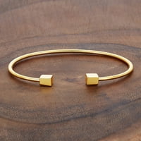 Obalni nakit Zlato od nehrđajućeg čelika narukvica s dvostrukom kockom