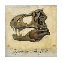 Zaštitni znak likovne umjetnosti 'Tyrannosaurus re lubanje' platno umjetnost Daniela Patricka Kesslera