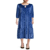 Pioneer Woman Velvet pletena haljina, veličine xs-xxl, ženska