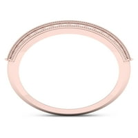 Imperial 1 2CT TDW Diamond 14K Rose Gold Wedding Band