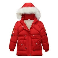 Kaputi za Djevojčice, Dječji zimski kaputi za dječake i djevojčice, jakna s patentnim zatvaračem, debela topla zimska majica s kapuljačom,