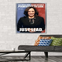 Kamala Harris-potpredsjednica Zidni plakat 24,25 35,75.75 verzija u srebrnom okviru