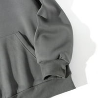 Ženska majica s kapuljačom s tiskanim slovima Okrugli vrat majica s dugim rukavima Gornji dijelovi jakna prevelike veličine kapuljača