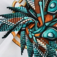 Topovi s geometrijskim printom za žene retro dukserice s aztečkim printom casual dukserica dugih rukava majica jesenska odjeća u