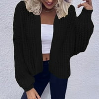 Džemperi za žene ženski kardigan pleteni džemper dugih rukava preveliki pleteni kardigani