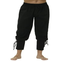 & Muške Ležerne hlače s elastičnim strukom za slobodno vrijeme, sportske uske hlače Na vezanje, duge joga hlače, hlače