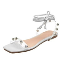 Ženske sandale Ljetna rasprodaja podržavaju udobne sandale za hodanje nove ljetne prozirne ravne sandale s rhinestonesom