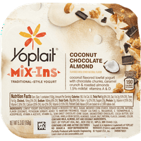 Yoplait Mix-ins jogurt kokosova čokoladna badem, 5. Oz