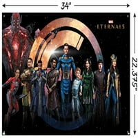 Marvel Cinematic Universe Eternals - Grupni zidni plakat s gurnutim igle, 22.375 34