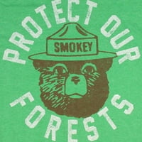 Smokey Medvjed muškarci štite naše majice s licencom za odrasle šume