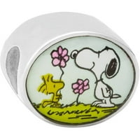 Snoopie ovalni privjesak za ključeve od nehrđajućeg čelika