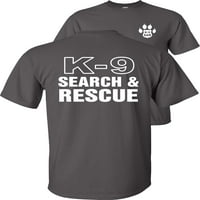 T-shirt Fair Game K - Search & Rescue, majica sa slikama k sar-ugljen-M