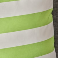 18.18 kvadratni jastuk od tkanine za unutarnju upotrebu u zeleno-bijeloj boji