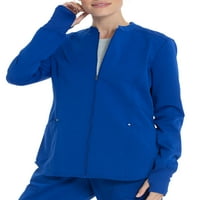 Ženska jakna od rastezljivog kepera s patentnim zatvaračem na prednjoj strani 9304