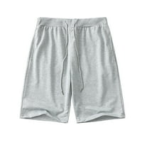 Muške pamučne lanene kratke hlače za jogging Ljetna rasprodaja udobne hlače s elastičnim pojasom i vezicama za dječake modne casual